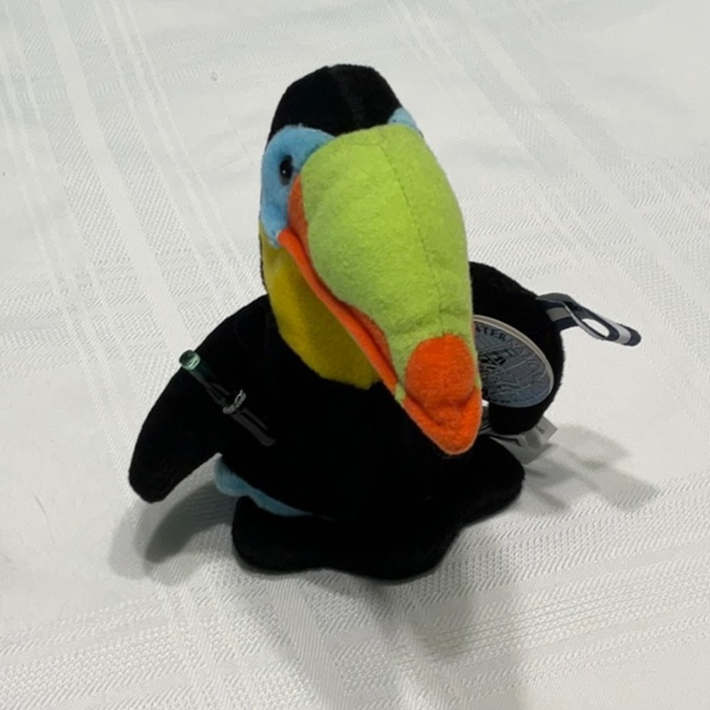 Coca Cola Black Plush Toy Toucan 1998